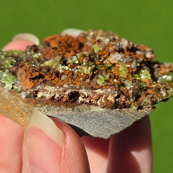 Rare Plumbogummite Crystal | Green-Yellow Mineral Specimen | 65g - Picture 10 of 15